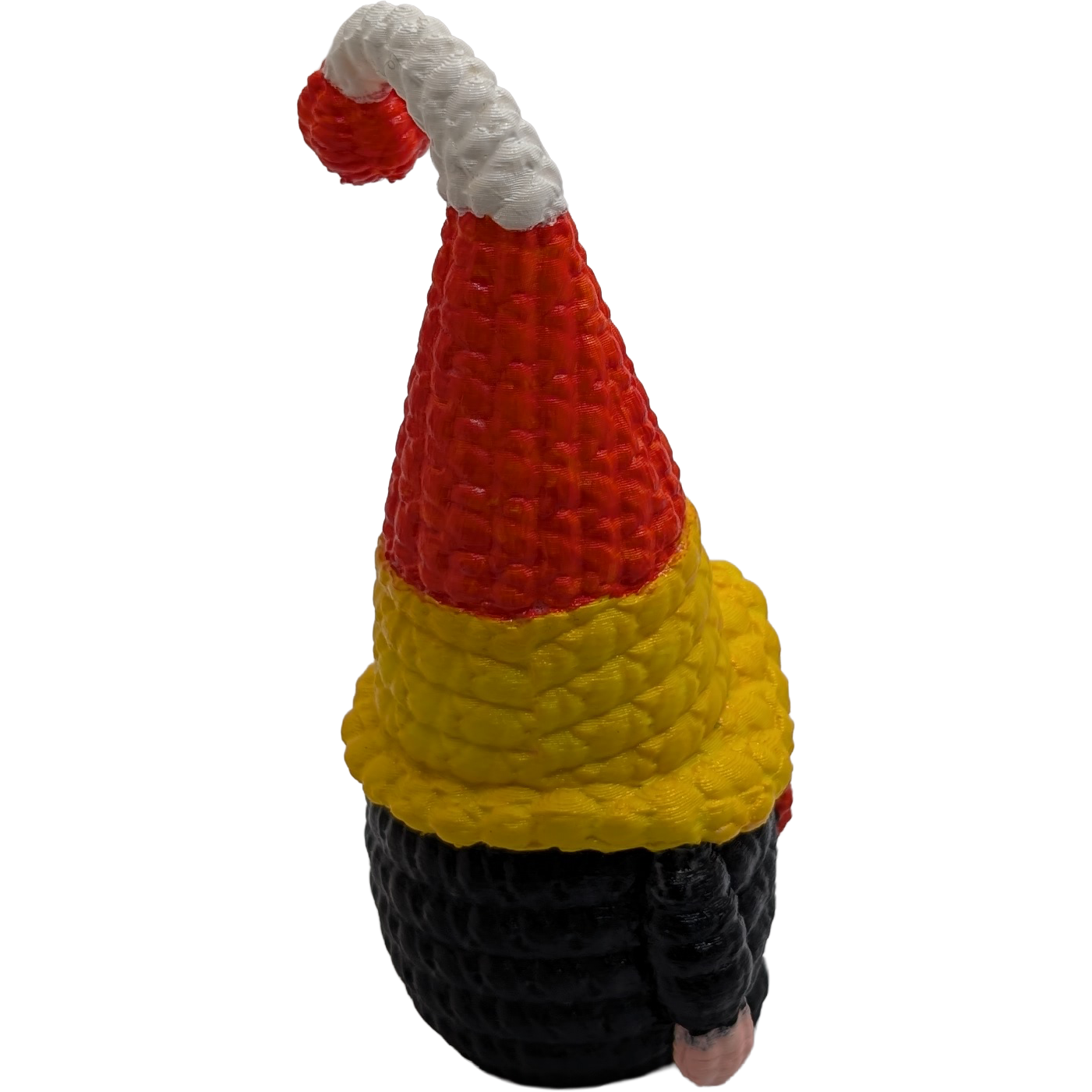 Handpainted Candy Corn Knitted Style Gnome