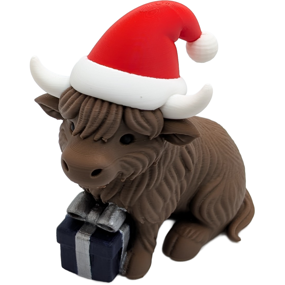 Highland Cow With Hand Painted Gift