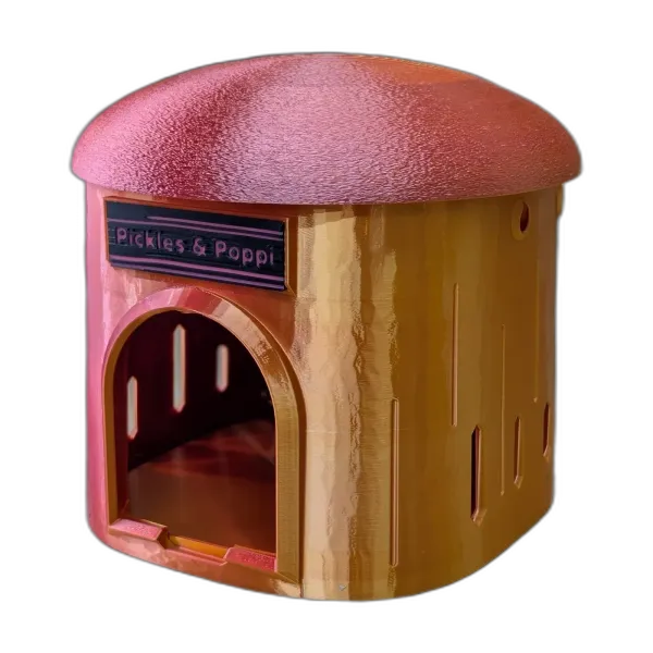 Sugar Glider Stump Den & Feeder