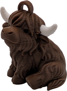 Highland Cow Keychain