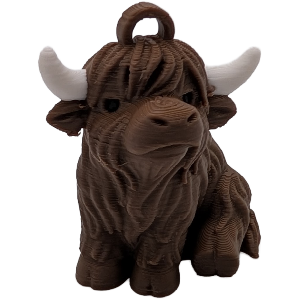 Highland Cow Keychain